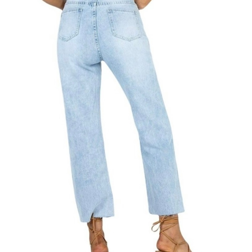 Princess Polly high waisted light wash jeans